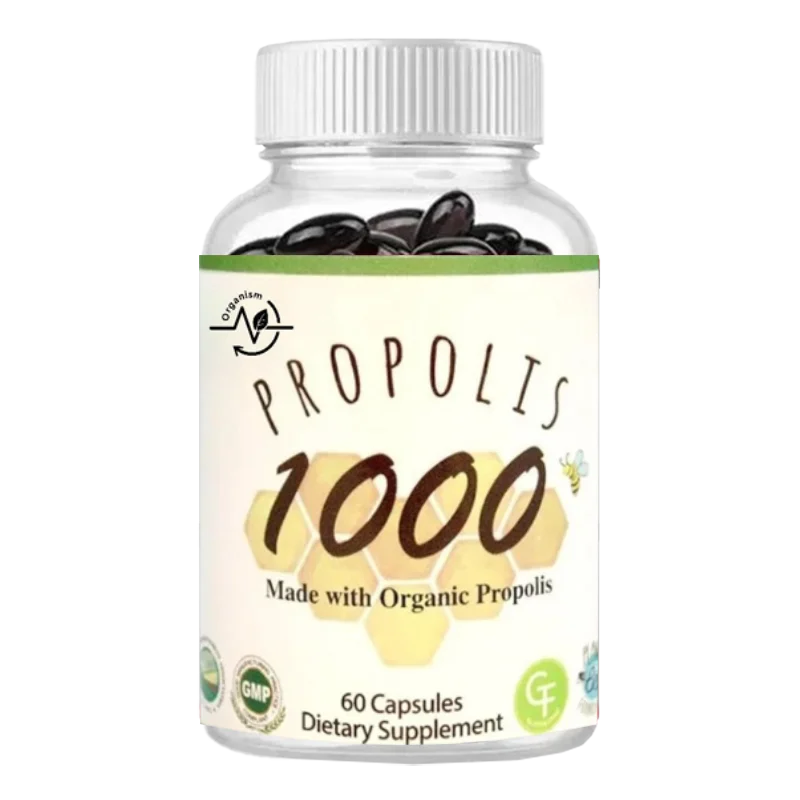 

Прополис на 1000 мг содержит органический натуральный прополис и 60 вегетарианских капсул