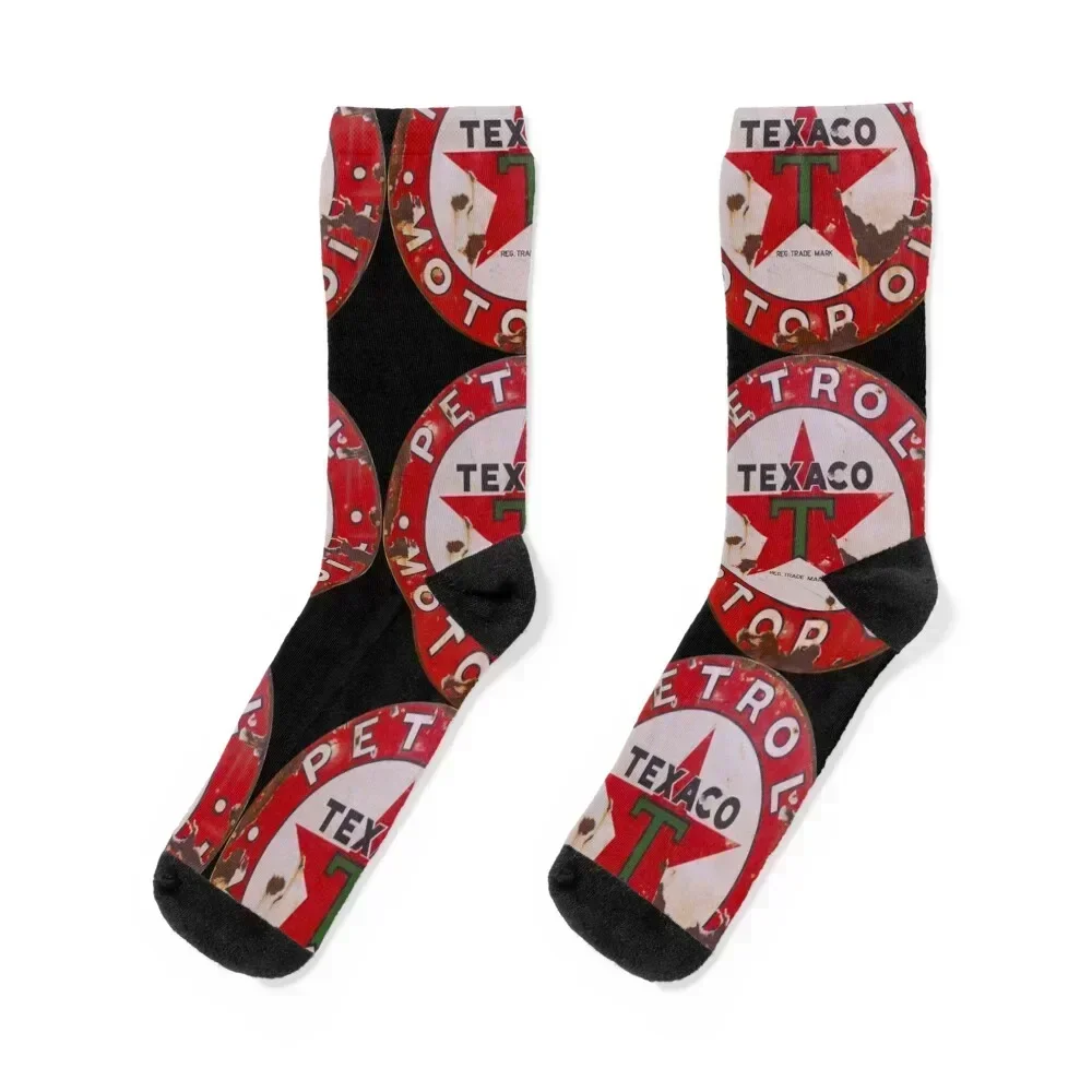 

Texaco Motor Oil Badge / Sign Socks luxe football gift Socks Female Men's