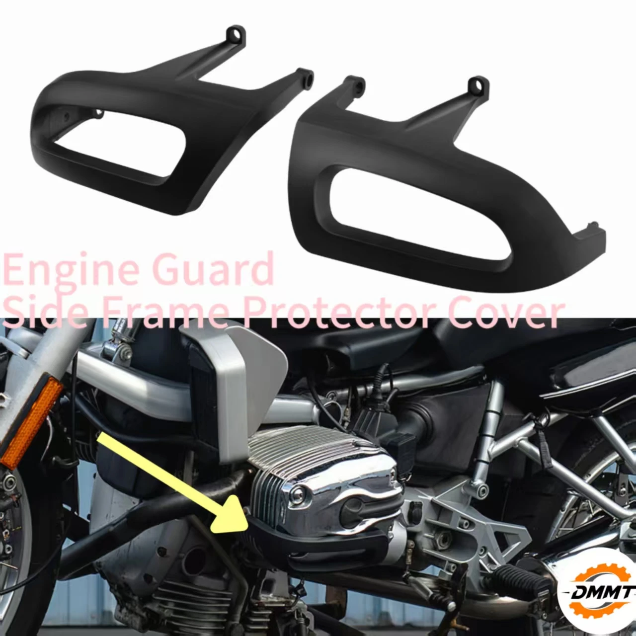 Black ABS Plastic Engine Guard Side Cover Frame Protector Fairing For BMW R1100GS R1100S R1100R R1100RT R1150GS R1150R R1150RS