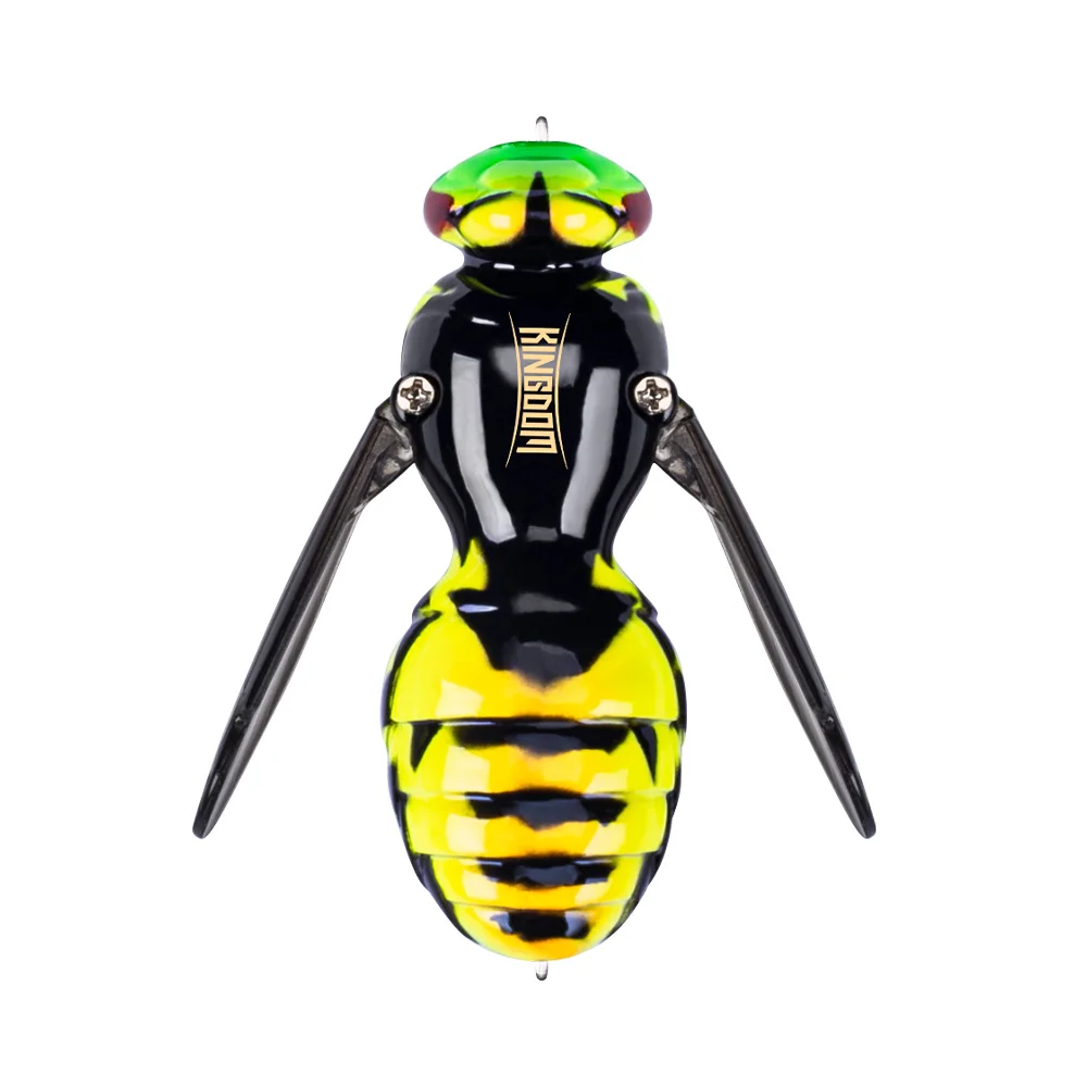 Kingdom Wasp Crawl Bait Schwimmender Angelköder 4,2g/40mm 6,6g/48mm Insekten-Bionik-Swimbaits Oberflächenköder Künstlicher Harter Köder