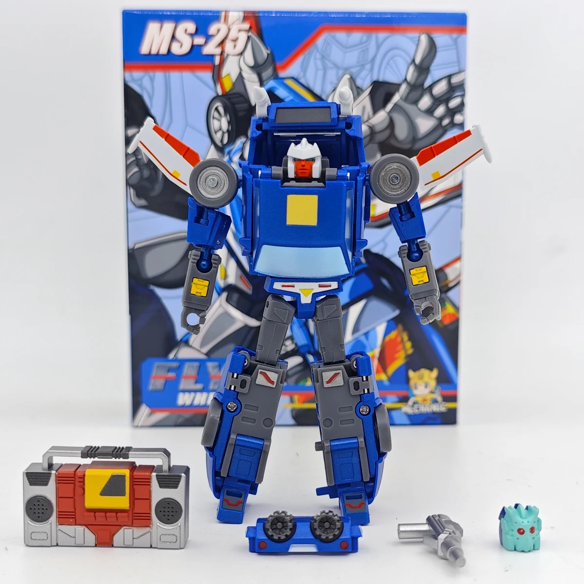 

Transformation MFT Mechanic Toy MS-25 Fly wheel MS25 Tracks Small Scale Robot Figure With Box 11cn
