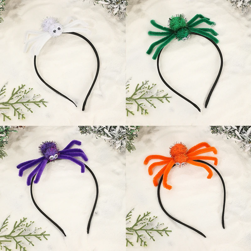 Engraçado Cosplay Acessórios de Cabelo, Halloween Spider Hair Clip, Creative Headband, Photo Props, Decoração do partido