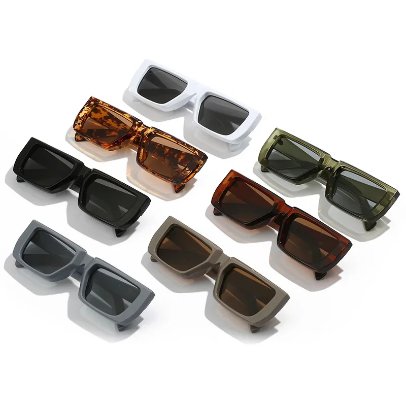 New Rectangle Sunglasses for Men Women Trendy Sun Glasses Goggle Man Brand Designer Square Shades Female UV400 Eyewear view 6