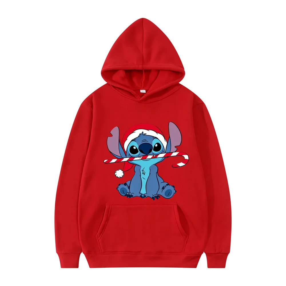 New Women Couples Hoodie Cartoon Printed Graffiti Disney Stitch Spring and Autumn Hoodies Leisure Graffiti Daily Leisure Hoodies