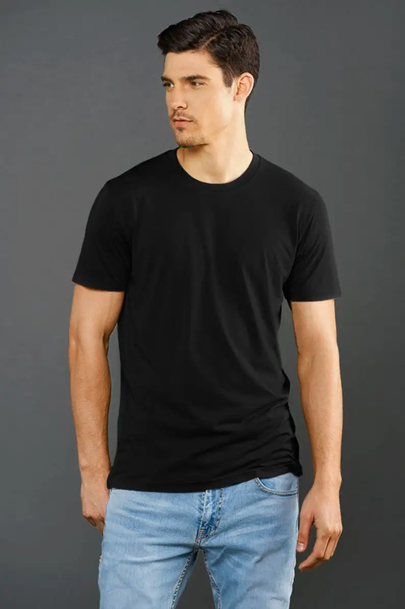 

Летние мужские и женские хлопковые футболки, однотонные, с круглым вырезом, коротким рукавом, черные, для пар, одежда