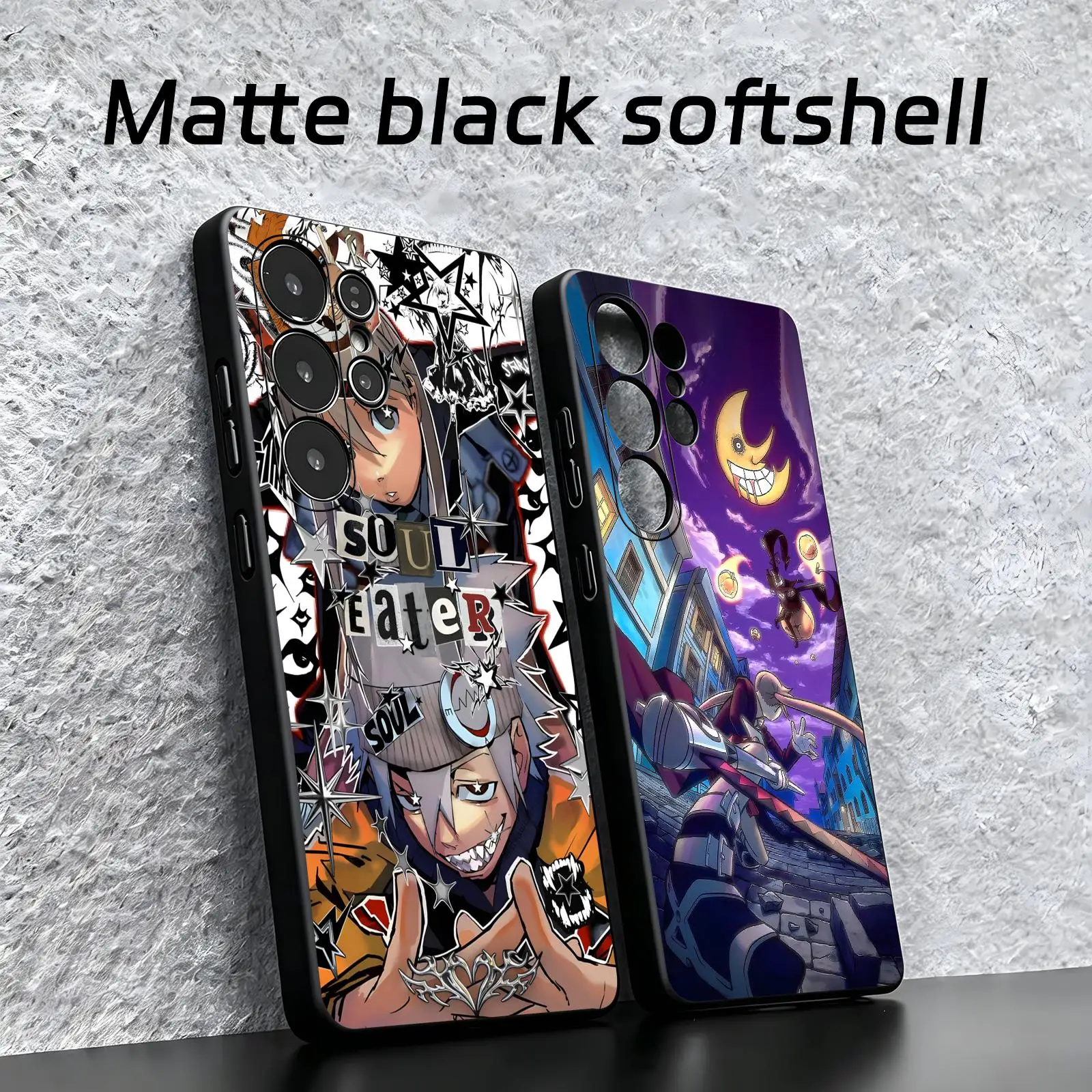 Anime SOUL EATER  Phone Case For Samsung S26 S25 S24 S23 S22 S21 S20 Ultra Note20 Soft black Shockproof Cover