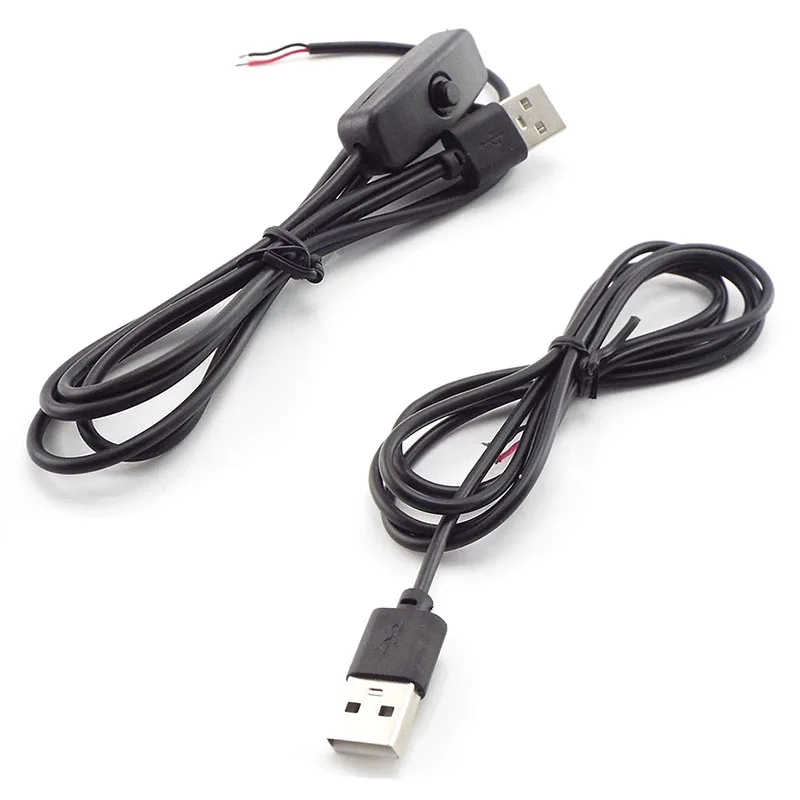 5v USB 2.0 dc mirco męski żeński przełącznik regulowane przedłużenie zasilacza złącze ładowania diy kabel naprawczy do wentylatora DC