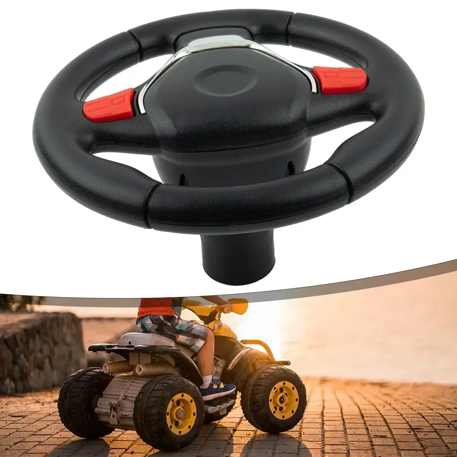 

Hot Sale High Quality Steering Wheel For Electric Car Accessories S2388/S2588/S9088 For Children's Plastic/metal