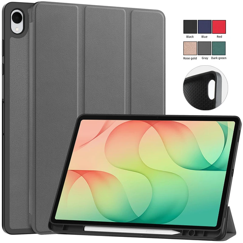 For Samsung Tab S12 Plus Case 12.6" Trifold Stand Smart Cover For Funda Galaxy Tab S12 Plus S12+ 12.6 2026 Case with Pen Holder