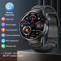 LIGE New GPS Smart Watch Men AMOLED Screen Heart rate Bluetooth Call NFC IP68Waterproof Heart Rate Smartwatch For Huawei GT4 Pro