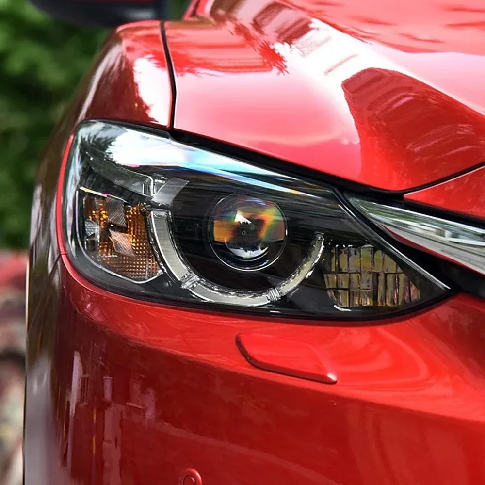 السيارات المصابيح الأمامية استبدال لمازدا أتينزا 2017-2018 LED سيارة الجبهة مصابيح الجمعية العارض عدسة أداة اكسسوارات السيارات