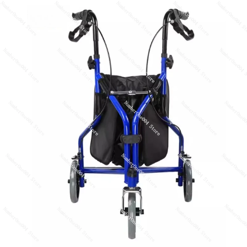 

Bestseller The Elderly Rehabilitation Assistant Trolley Shopping Cart Foldable with Brake Walking Aid Driving Three Wheels