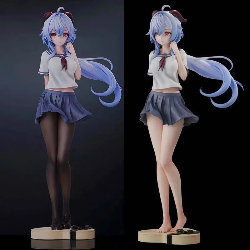 

25cm Jk Clothing Confession Ganyu Second Beautiful Girl Hand-Made Model Game Animation Desktop Chassis Ornaments Tide Play Gift