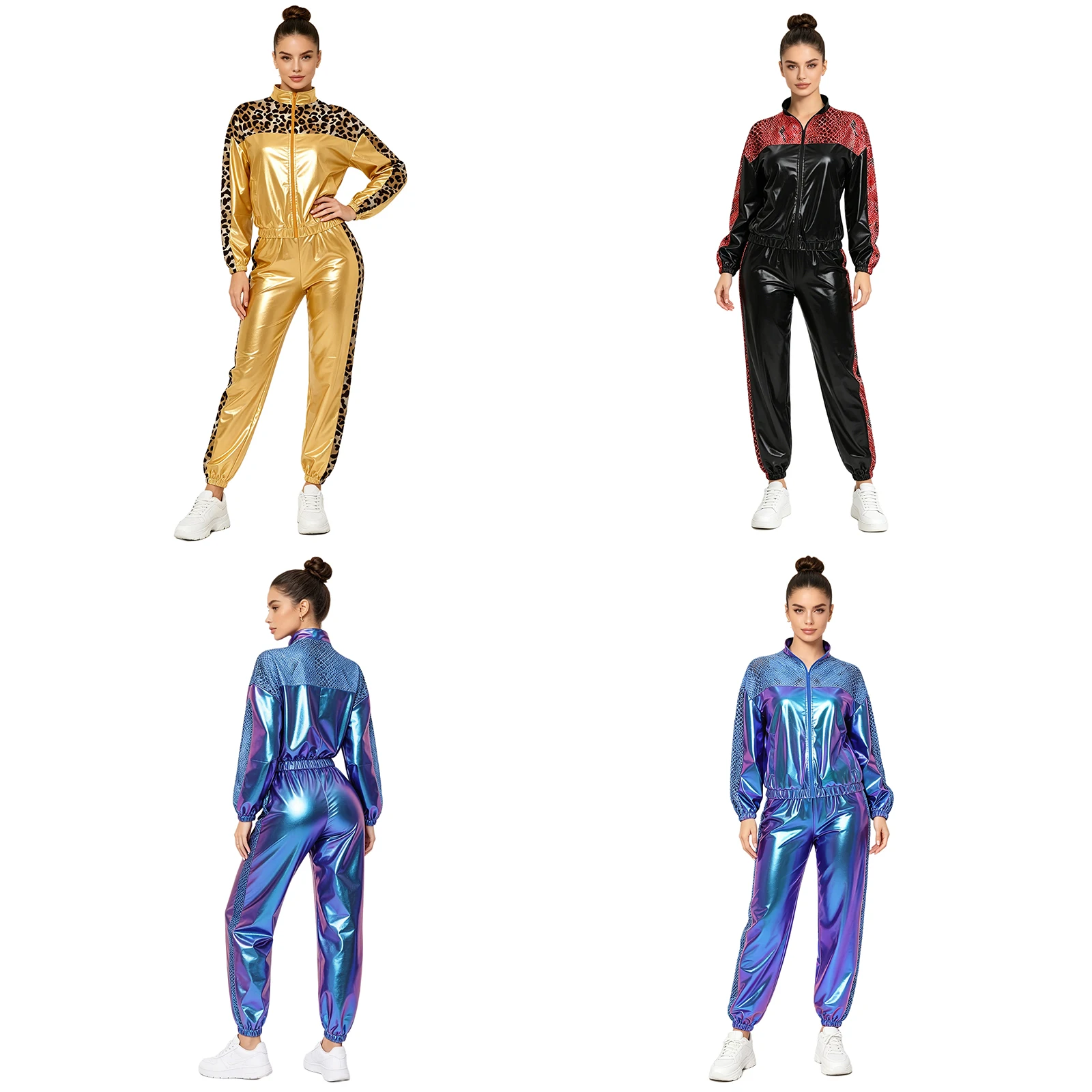 women-70-80s-disco-hip-hop-jazz-street-dance-outfit-metallic-shiny-zipper-jacket-with-jogging-pants-for-halloween-carnival-party