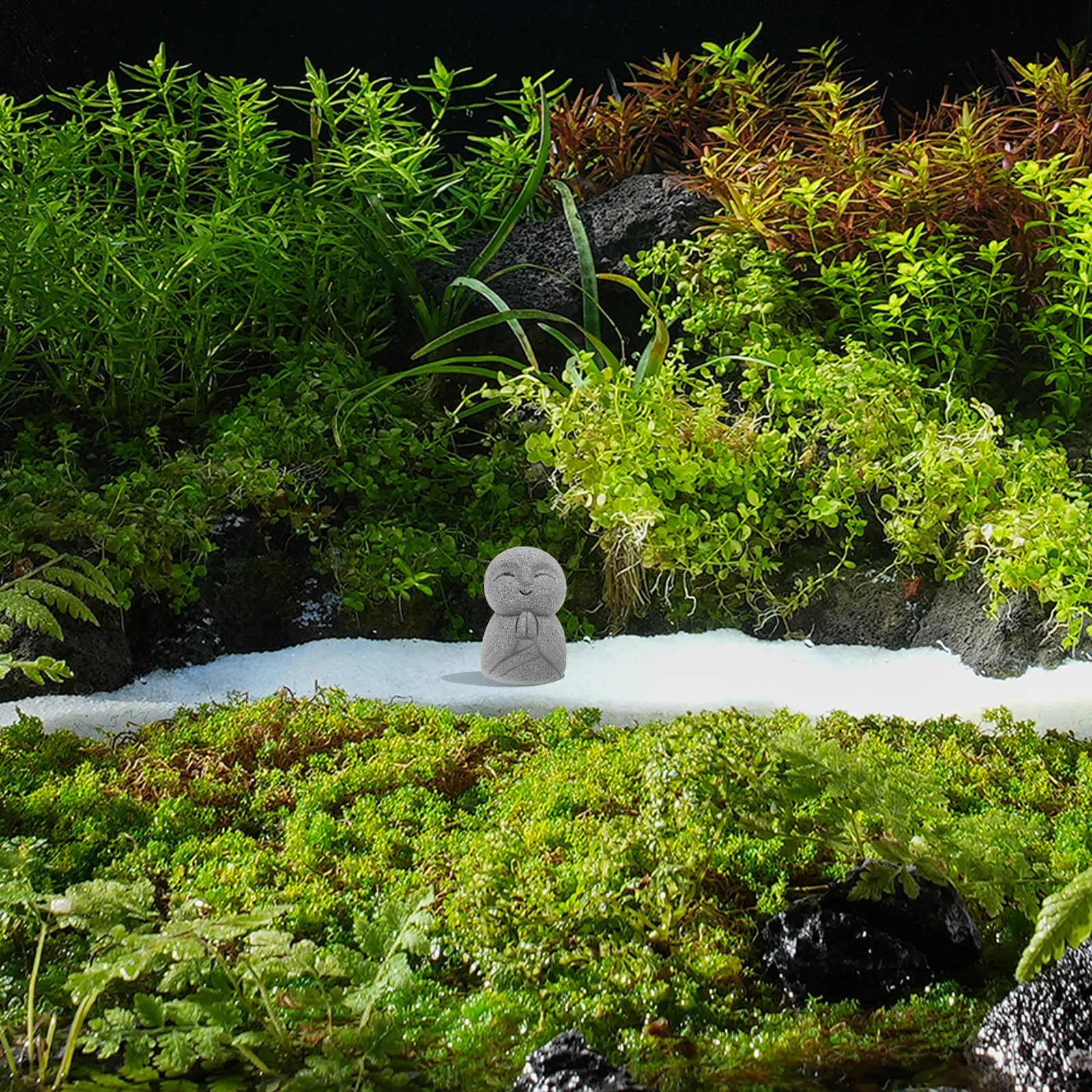 

Mini Japanese Style Jizo Buddha Statue Resin Sculpture Zen Garden Aquarium Fish Tank Decor Small Monk Statue Gift