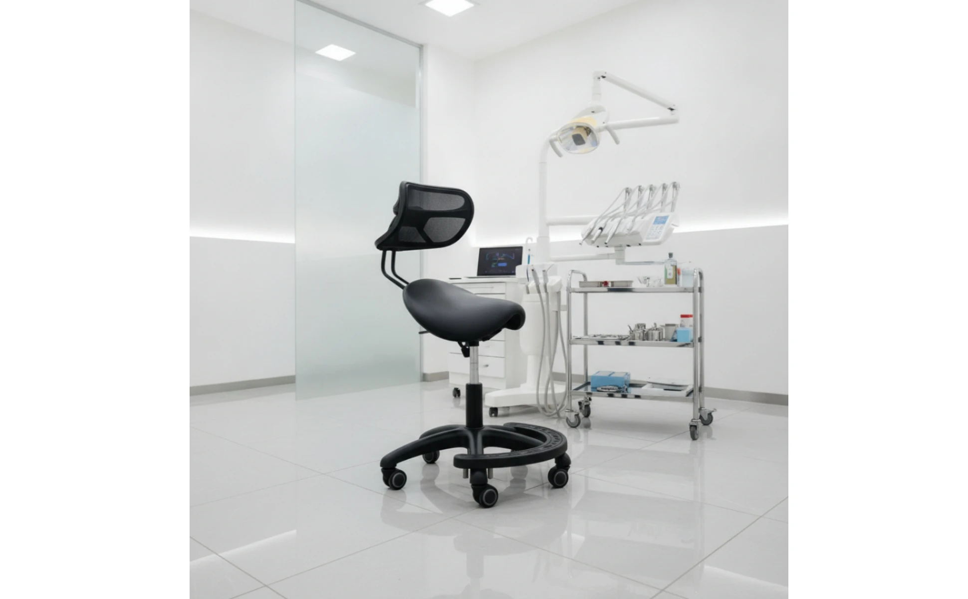 Saddle Stool with Wheels Ergonomic Stool with Backrest Saddle Chair Heavy-Duty for Stylists, Salon, Medical Office Saddle Stool with Wheels Ergonomic Stool with Backrest Saddle Chair Heavy-Duty for Stylists, Salon, Medical Office