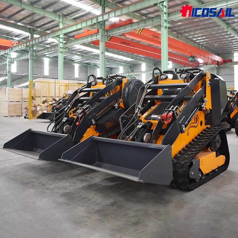 شحن مجاني 25hp Kubota EPA جرافة التوجيه عالية التدفق الهيدروليكي جرافة انزلاقية صغيرة مع الغابات المهاد