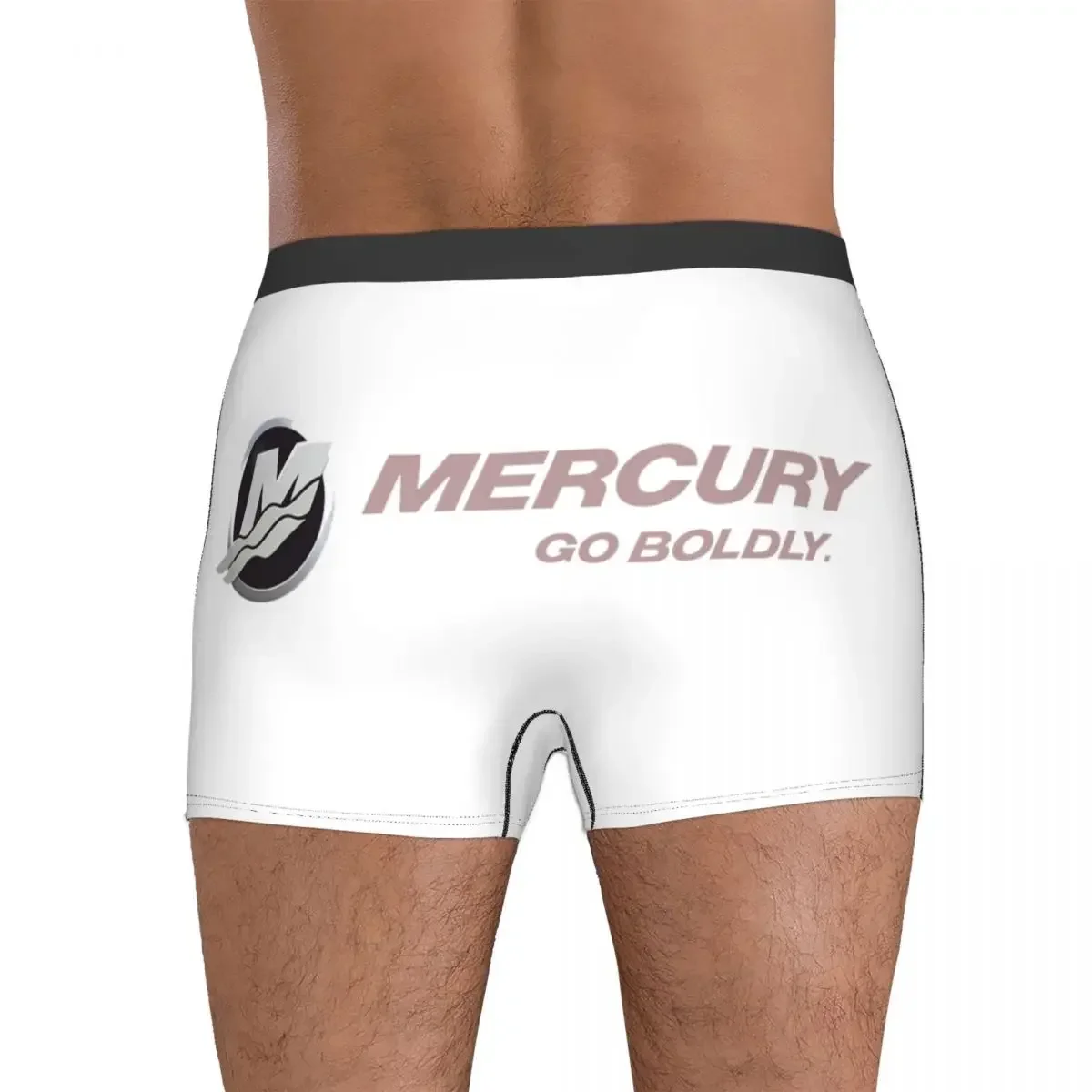 กางเกงนักมวยกางเกงขาสั้น Mercury Go Boldly เรือกางเกงชายชุดชั้นในสําหรับ Homme Man แฟนของขวัญ