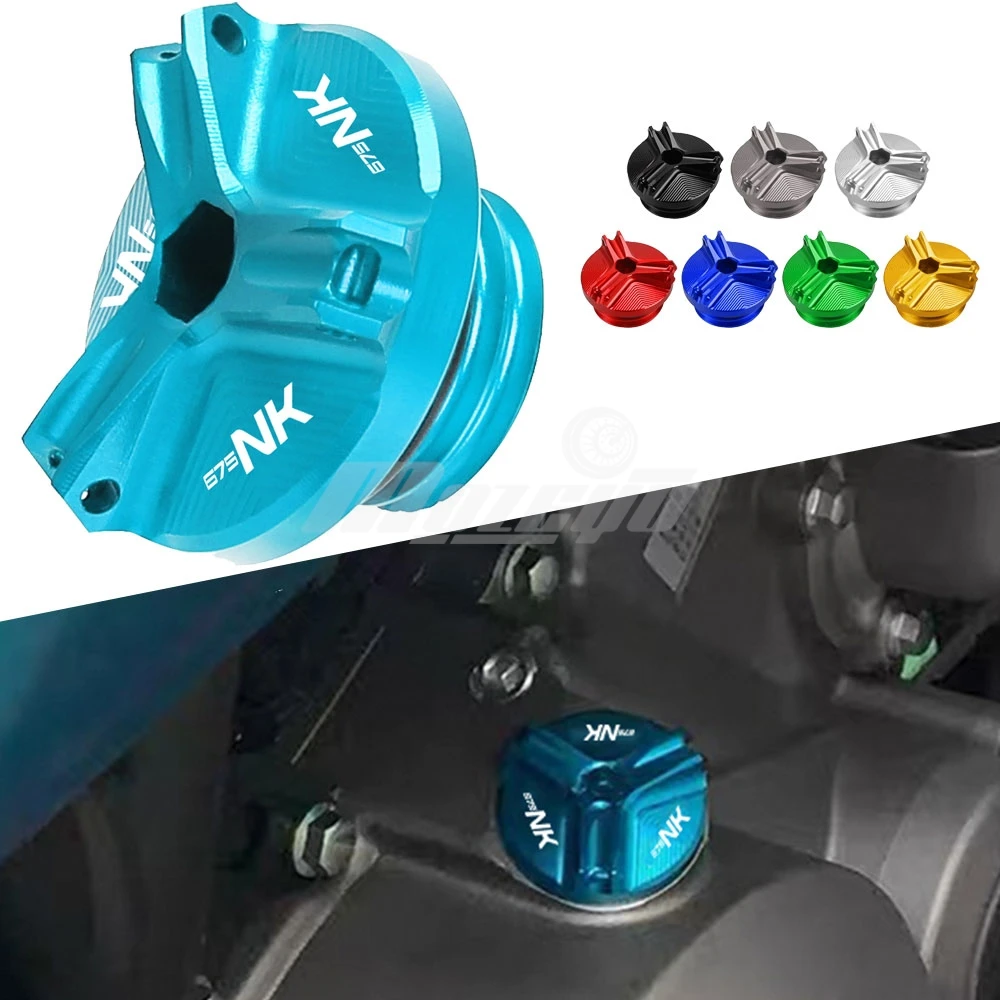 

M19*2.5 Motorcycle Aluminum Oil Filter Cup Engine Plug Covers Caps For CFMOTO 675NK 675 NK 675-NK NK 675 2023 2024 2025 2026