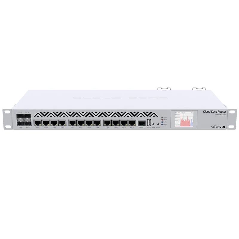 

Mikrotik CCR1036-12G-4S 1U rackmount, 12x Gigabit Ethernet, 4xSFP cages ROS Wired router