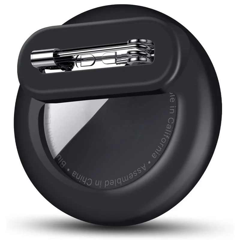 安全ピン付きシリコンホルダー AirTag GPS トラッカーケース子供子供高齢者隠し目に見えないロケーターホルダーバッジ