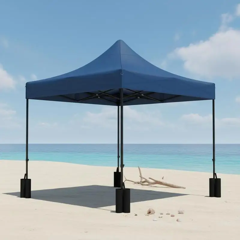 

10' x 10' Replacement Canopy Top for Pop Up Canopy Tent with 4 Sand Bags, UPF50+ Protection, Navy Blue