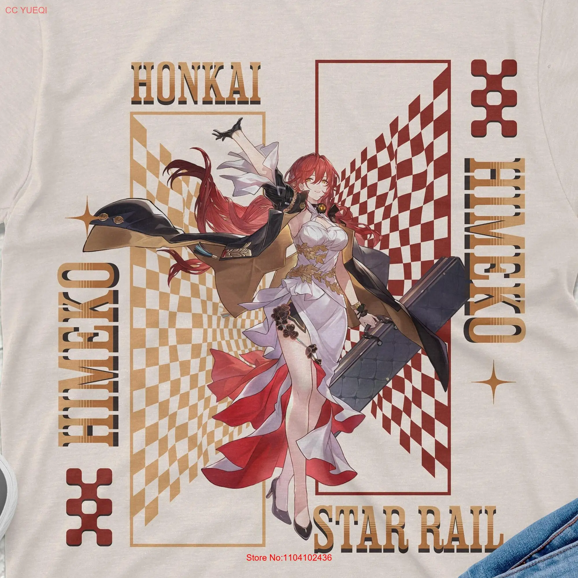 Himeko Honkai Star Rail T Shirt Premium Quality Apparel with Stunning Designs Perfect for Gamers Anime Enthusiasts