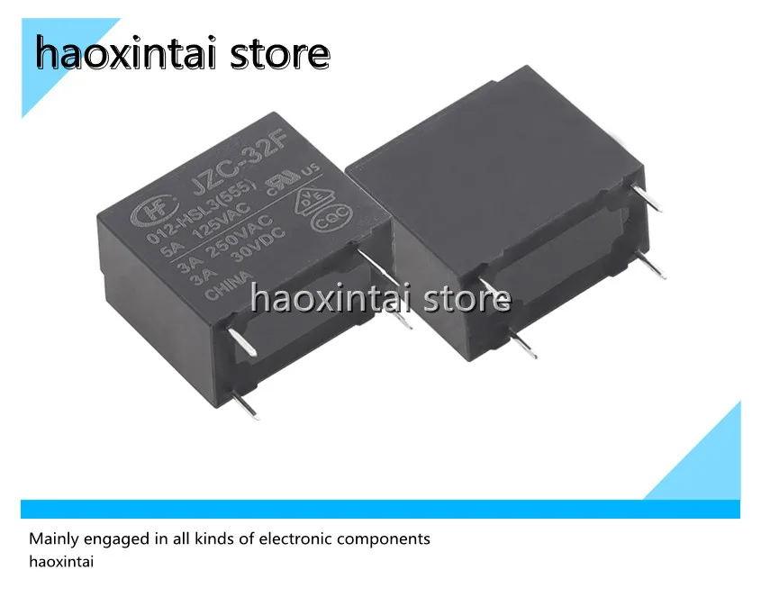 10pcs  JZC-32F-012-HSL3 relay HF32F-012-HSL 4 feet normally open high sensitive type 0.2W