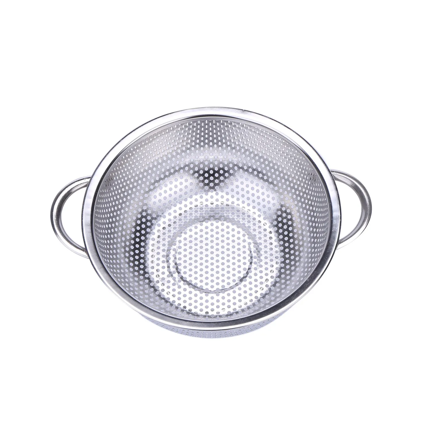 [in stock] Stainless Steel Colanders With Handle,Colander Perforated Strainer For Kitchen Pasta/Vegetable/Rice/Fruit/Food-S