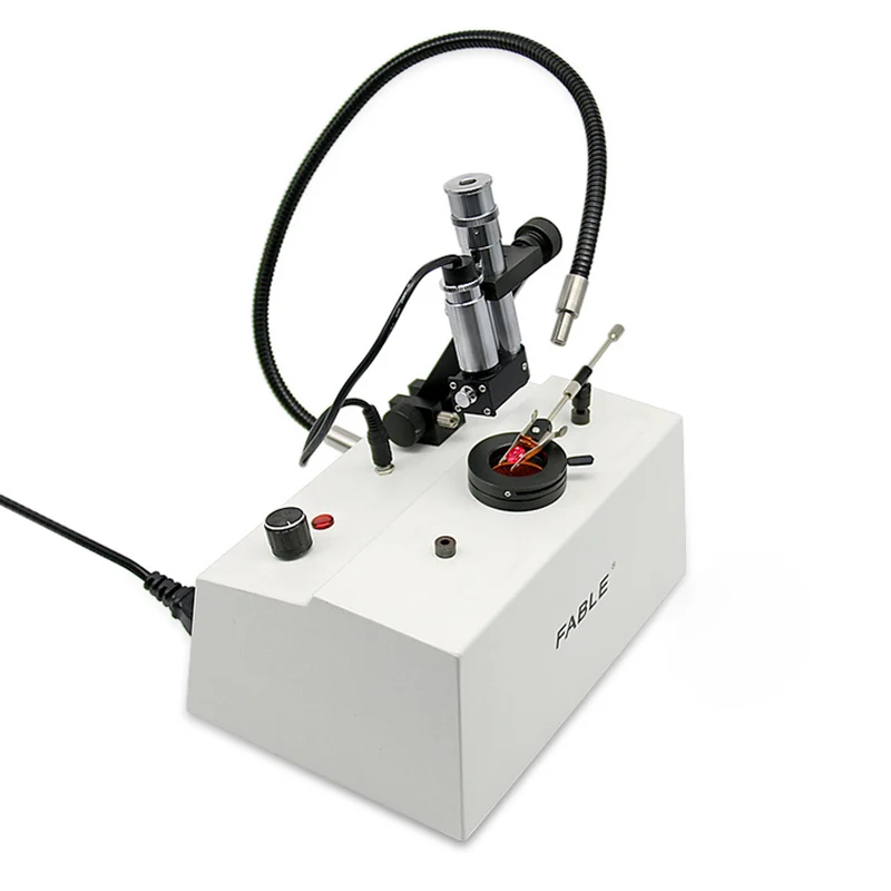 

Fable Gem Spectroscope Station With Visible Scale 50W Halogen Dual Lights Prism Spectroscope 400-700nm