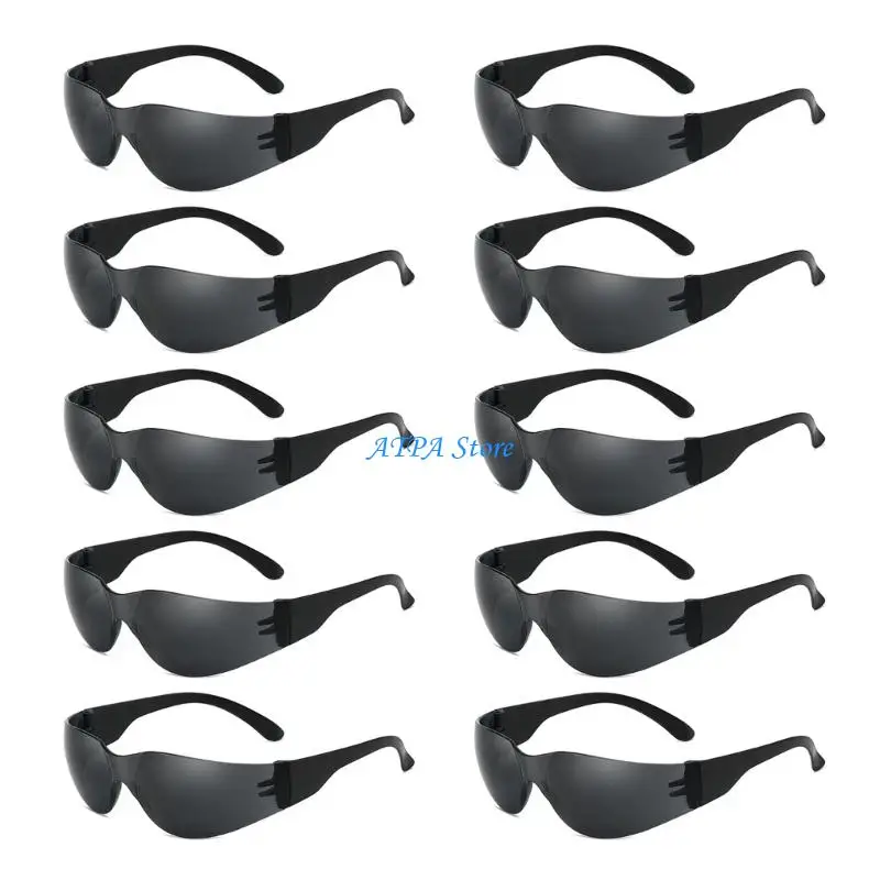U13C 10Pcs Kids Safety Glasses Impact Resistant Protective Goggles Clear Lens Eyewear for Science/School/Landscaping