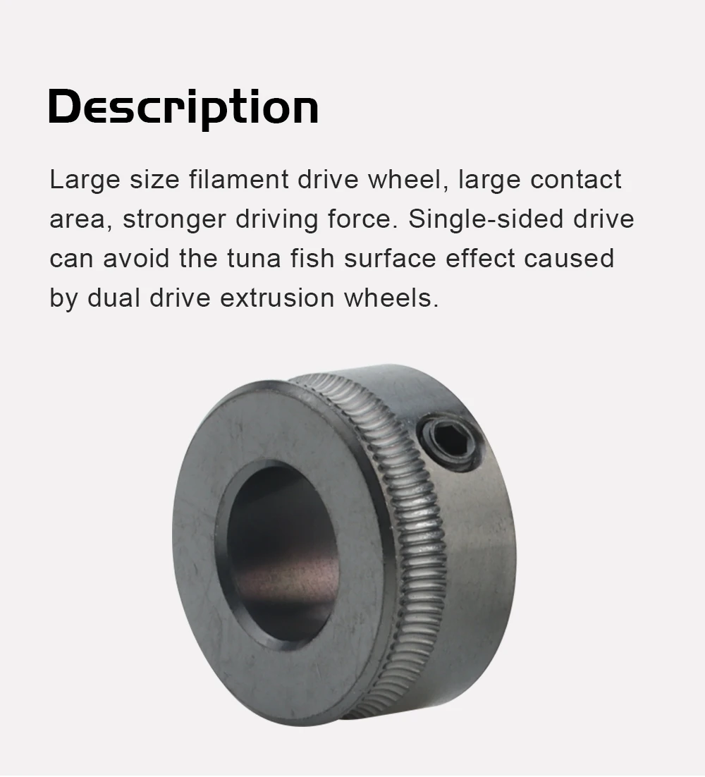 Trianglelab 1,75MM DLC ID 8mm Filament-Antriebszahnrad-Set für Orbiter Extruder V1.5 Bowden Extruder Kit Galileo 2 – Detail 4