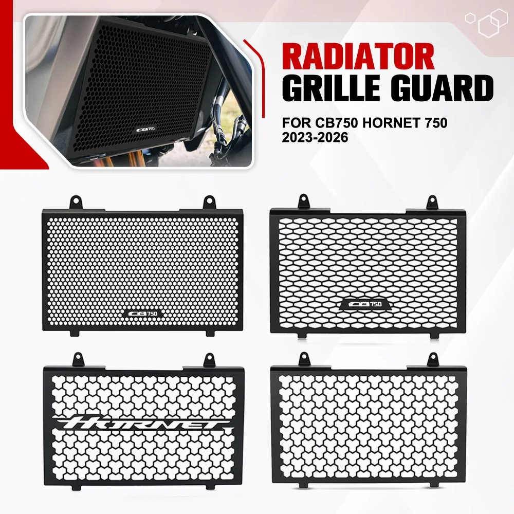 

For Honda XL750 TRANSALP CB750 Hornet 2023-2024-2025-2026 Motorcycle Radiator Guard Engine Cooler Grille Cover Protection Black