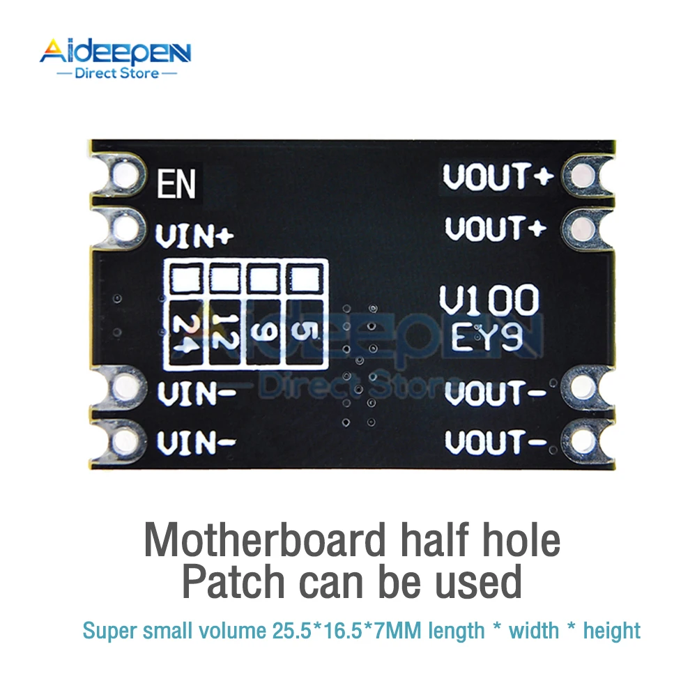 3A Mini DC-DC Buck Step Down Converter Board Module 6V-100V to 5V 9V 12V 24V DC DC Voltage Regulator PCB Board Power Buck Module