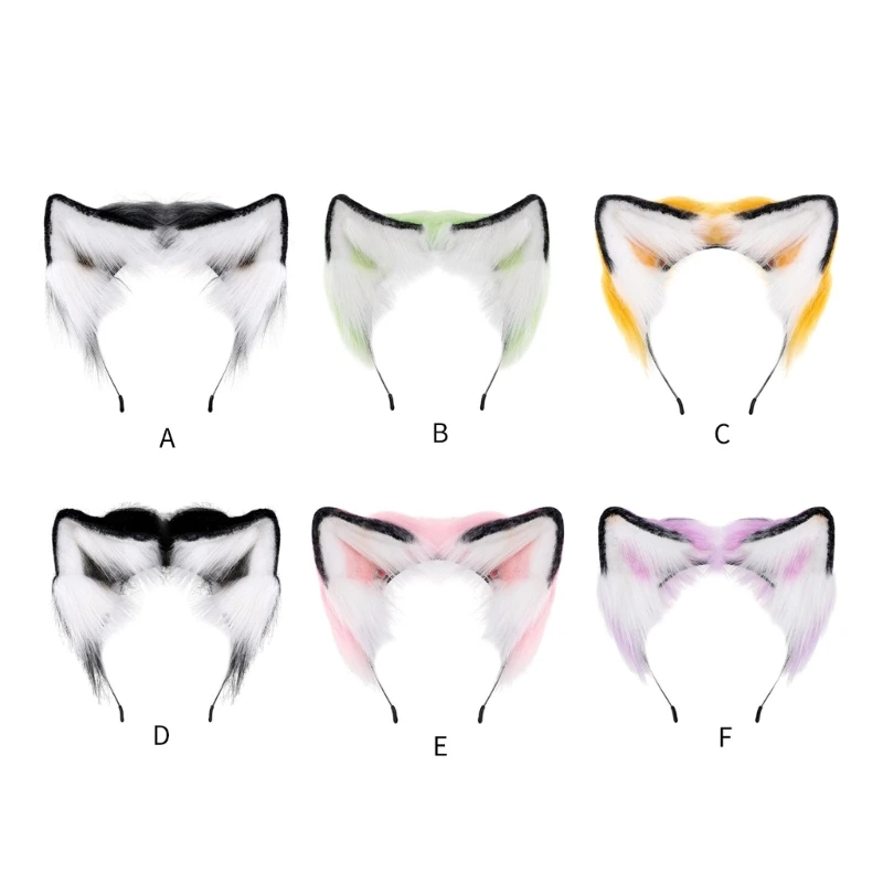 

Cute Cat Ear Plush Headband JK Anime Furry Animal Ears Hair Hoop Cosplay Costume Hair Accessories for Women and Girls