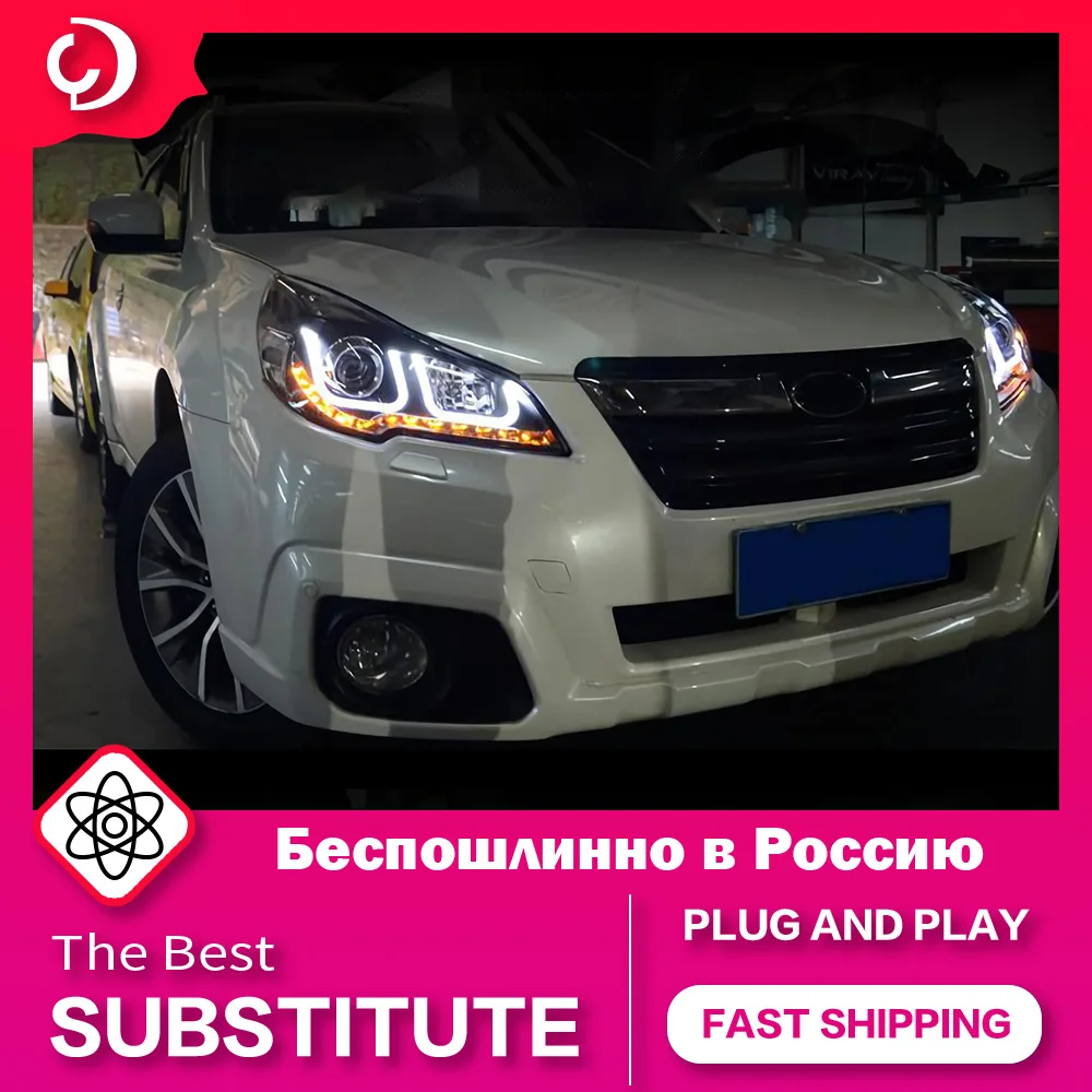 AKD Car Styling Headlights for Subaru Outback Legacy LED Headlight DRL Head Lamp Led Projector Automotive Accessories