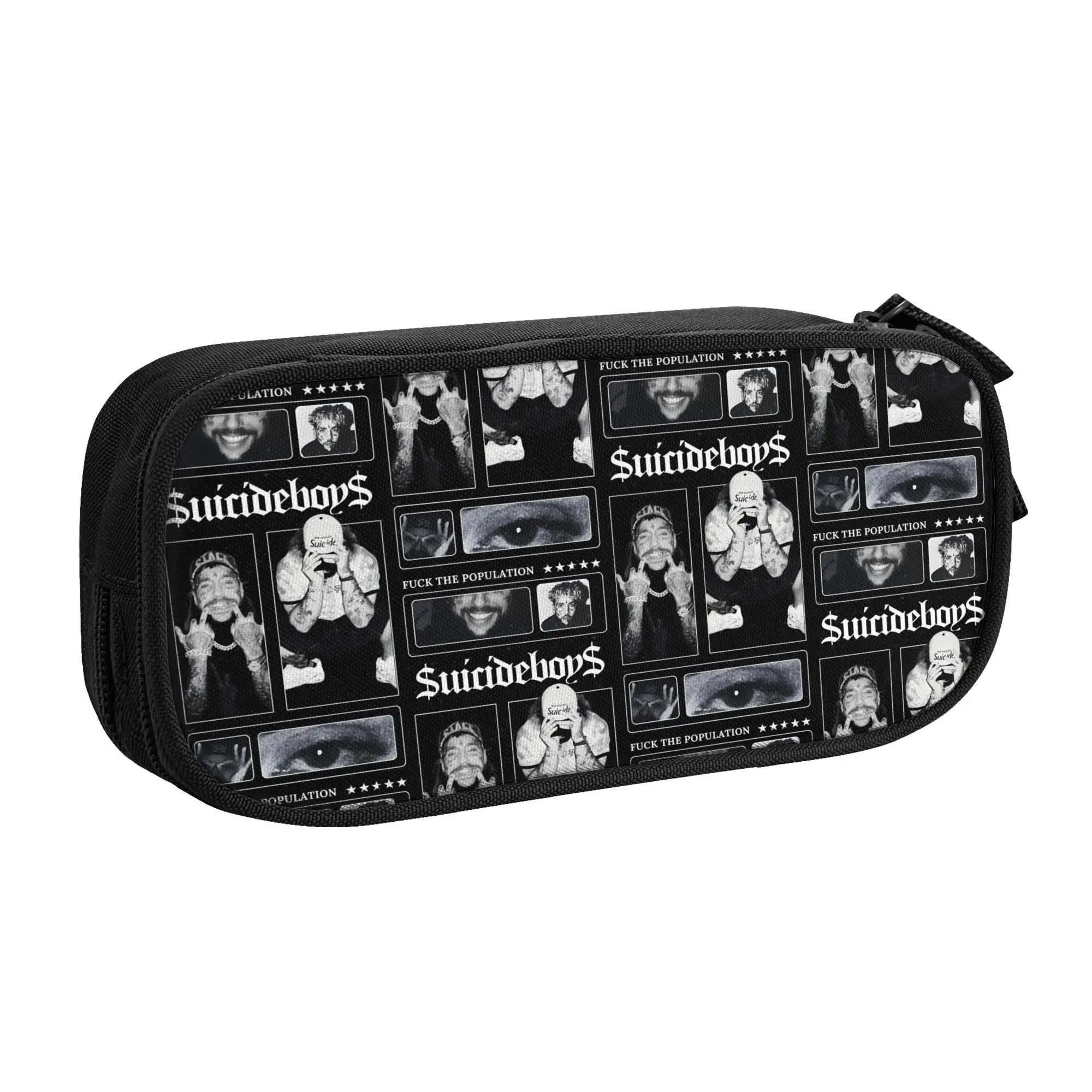 Uicideboy S-Suicidebo Y-Ys Pencil Case for Girl Boy Large Capacity Hip Hop Duo From Pen Box Bag Stationery