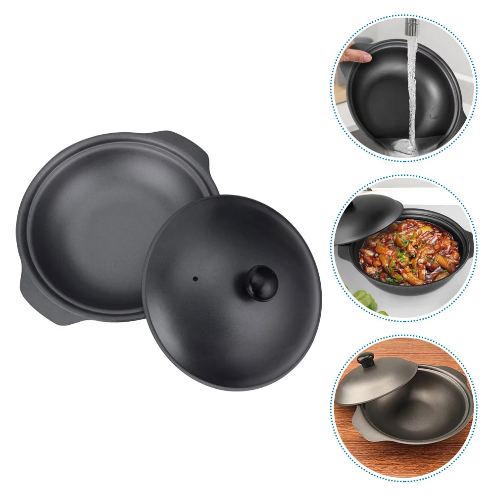 

Casserole Oven Cookware Pans Roaster Kitchen Use Pot Braised Cooking Gadget Iron Stew