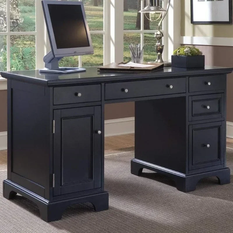 

Bedford Pedestal Desk By Home Styles Desks Office Table Office Desk Made of Solids Asian Hardwood