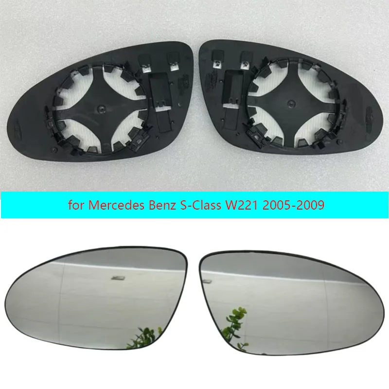 For Mercedes Benz S-Class W221 2005-2009 CLS W219 Left Right Replace Rearview Heated Car Side Mirror Glass