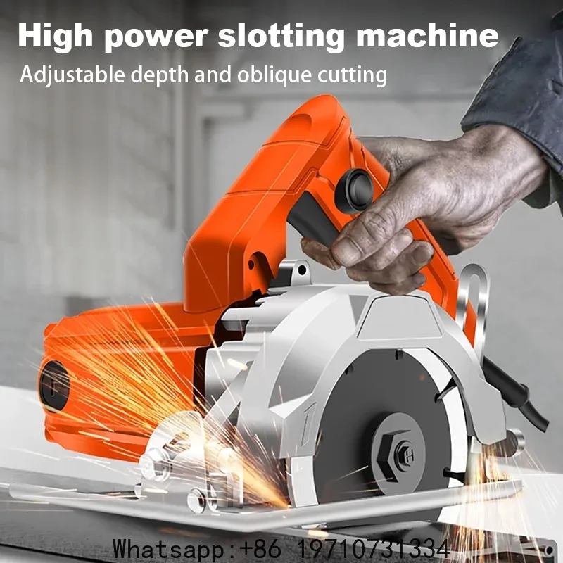 

Multi Functional Household Portable Woodworking Handheld Chainsaw Slotting Machine for Stone Tile Cutting for Stone and Wood