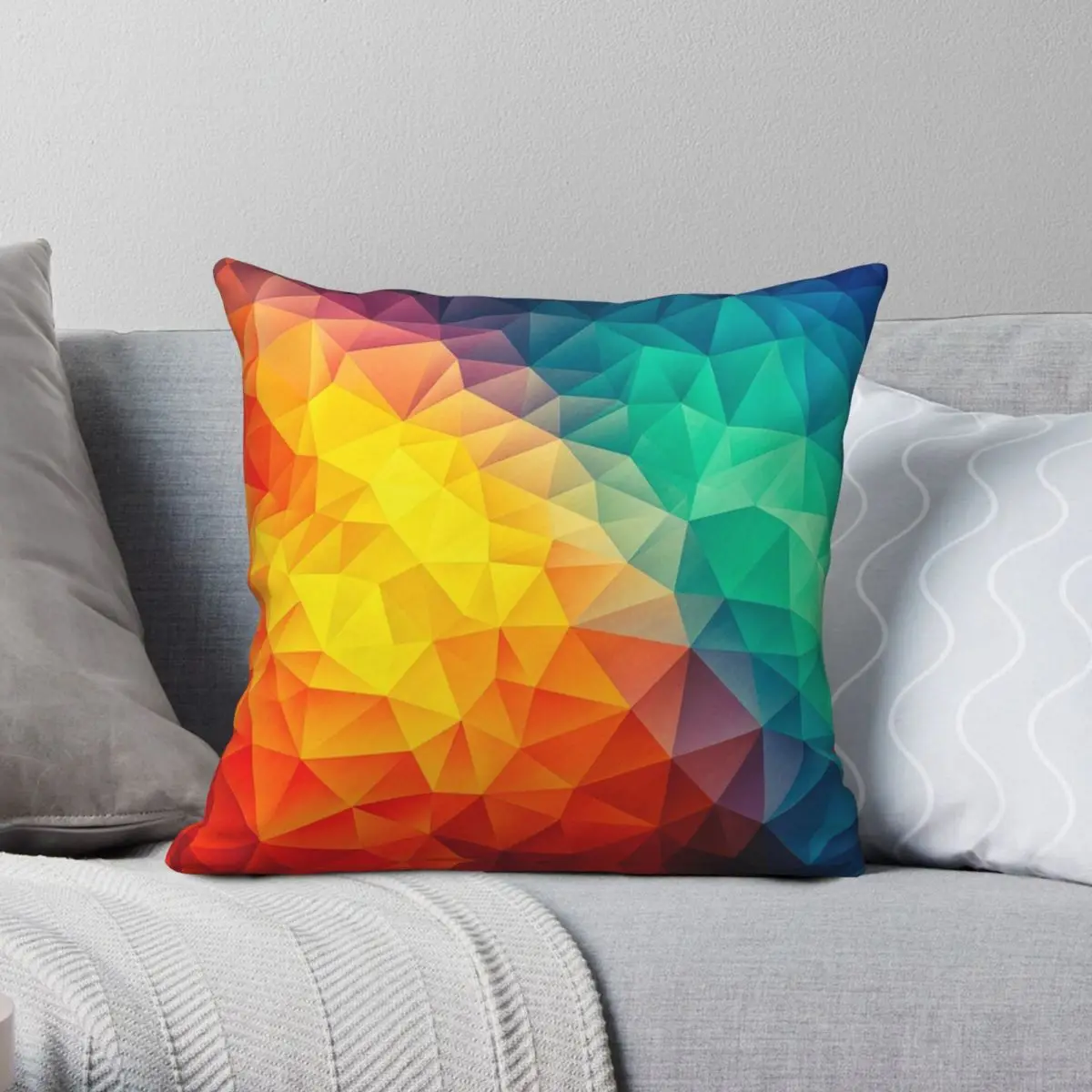 

Разноцветная наволочка с абстрактным рисунком, полиэстер, лен, бархат, наволочка с принтом на молнии, декоративная подушка, искусственная наволочка для кровати