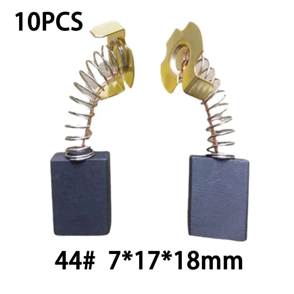 10PCS Carbon Brushes 44 71718mm Electric Motors Tools For PH65A For Rotary Hammer Replacement W Wire Leads Hot Sale