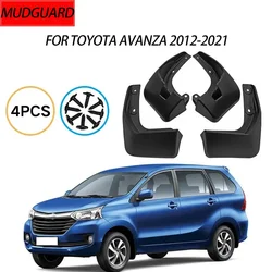 Mudguards For Toyota Avanza 2012-2021 4pcs Thick Polypropylene Mud Flaps For Cars Customized Front Rear Splash Guards
