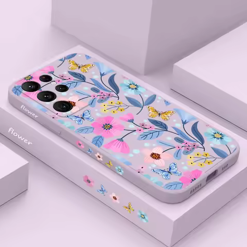 Miss Pattern Phone Case For Samsung Galaxy S25 S24 S23 S22 S21 S20 Ultra Plus FE S10 S9 S10E Note 20 ultra 10 9 Plus Cover