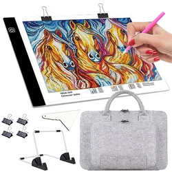 A4/A5 Size Led Light Pad Eye Protection Easier for Diamond Painting Embroidery Sale Three Level Dimmable Painting Pad