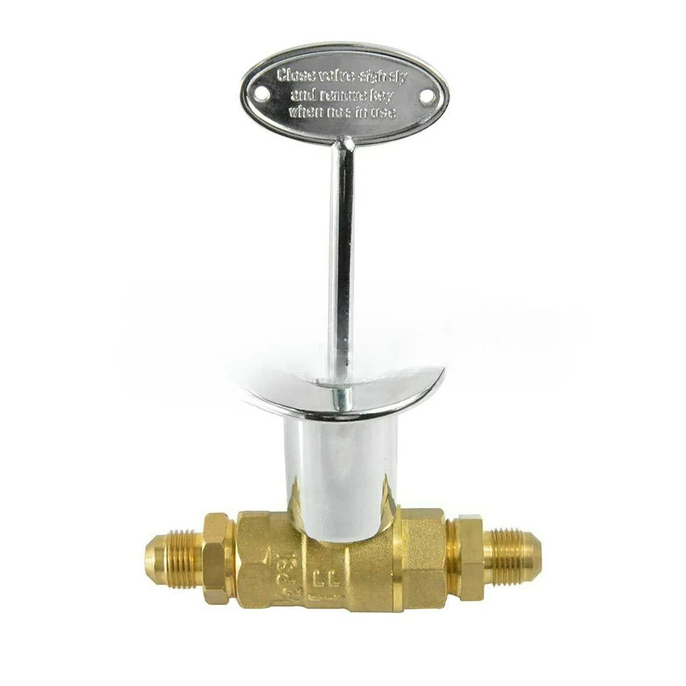 

1 2-дюймовый латунный шаровой кран с ключом для системы управления блокировкой высокого давления