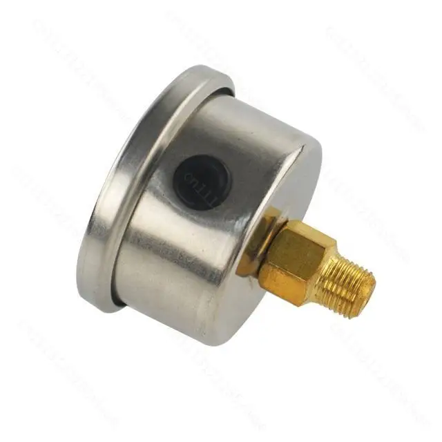 0-100PSI/0-160PSI Universal 1/8 NPT Black/White Surface Fuel Liquid Pressure Oil Gauge