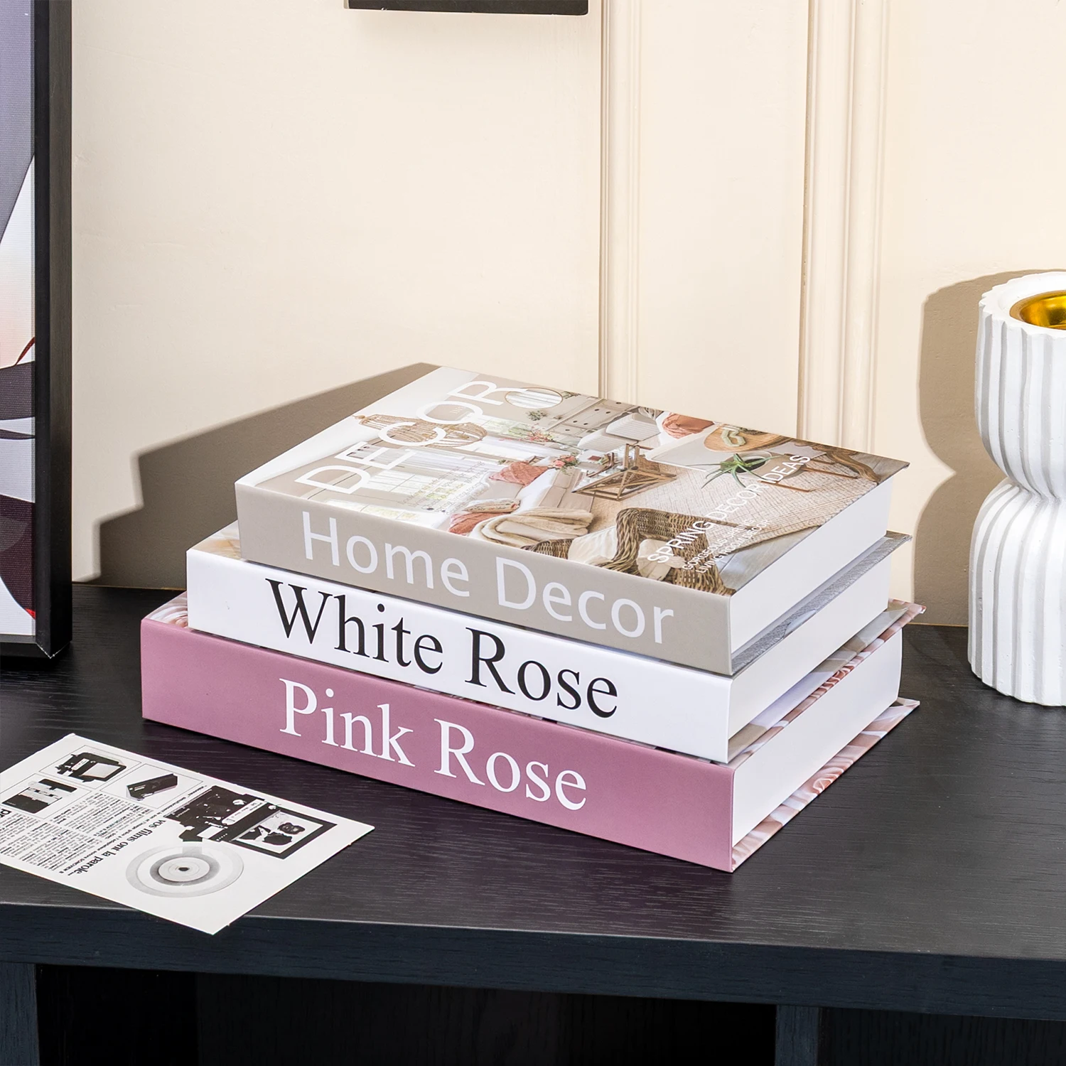 3Pcs/Set Fake Books Set for Decoration Coffee Table Ornaments Modern Home Decoration Luxury Faux Book Set Decoration Accessories