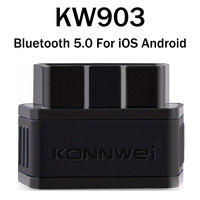 ELM327 V1 5 Bluetooth 5.0 KONNWEI KW903 OBD2 Scanner For iOS Android ELM327 OBD 2 Car Code Readers Automotive Diagnostic Tools